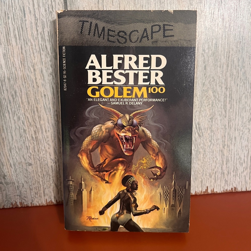 Golem 100 Alfred Bester 1981 Timescape First Printing Sci-Fi Paperback Vintage